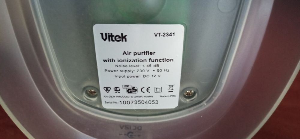 Очиститель,ионизатор воздуха Vitek