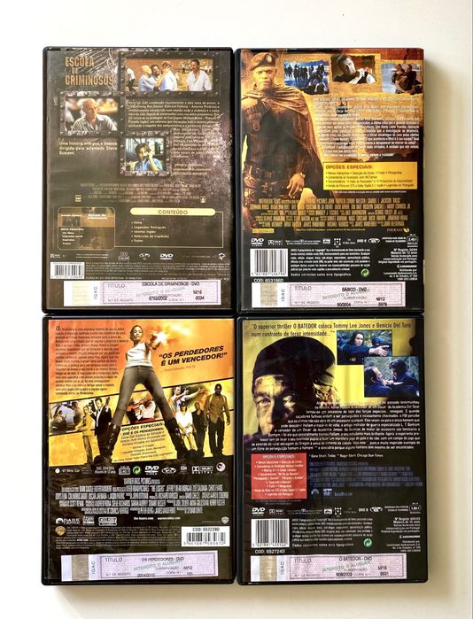 Conjunto 4 DVDs / Como novos