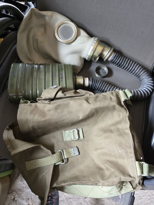 Maska gazowa "słoń" z filtrem i torbą komplet nieużywana