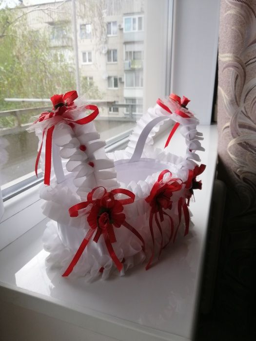 Корзинка для шампанского на свадьбу