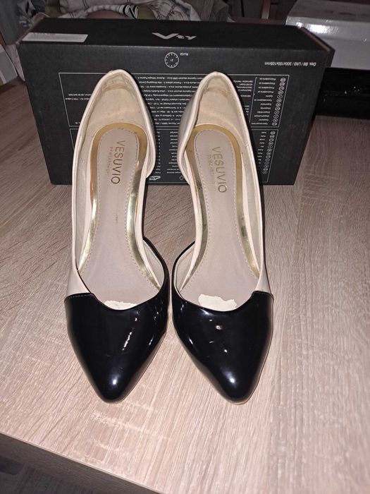 Buty szpilki VESUVIO roz 38.obcasa 10 cm