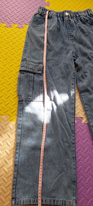Джинси карго для дівчинки, широкі джинси