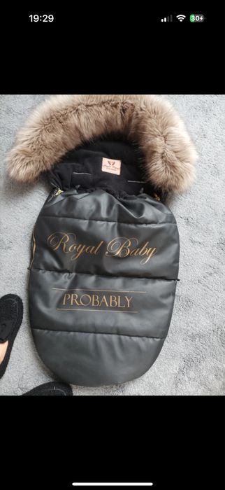 Śpiwór do wózka z futerkiem