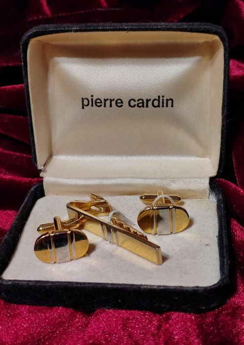 Запонки та затискач для краватки. П'ер Карден. Запонки и зажим для гал