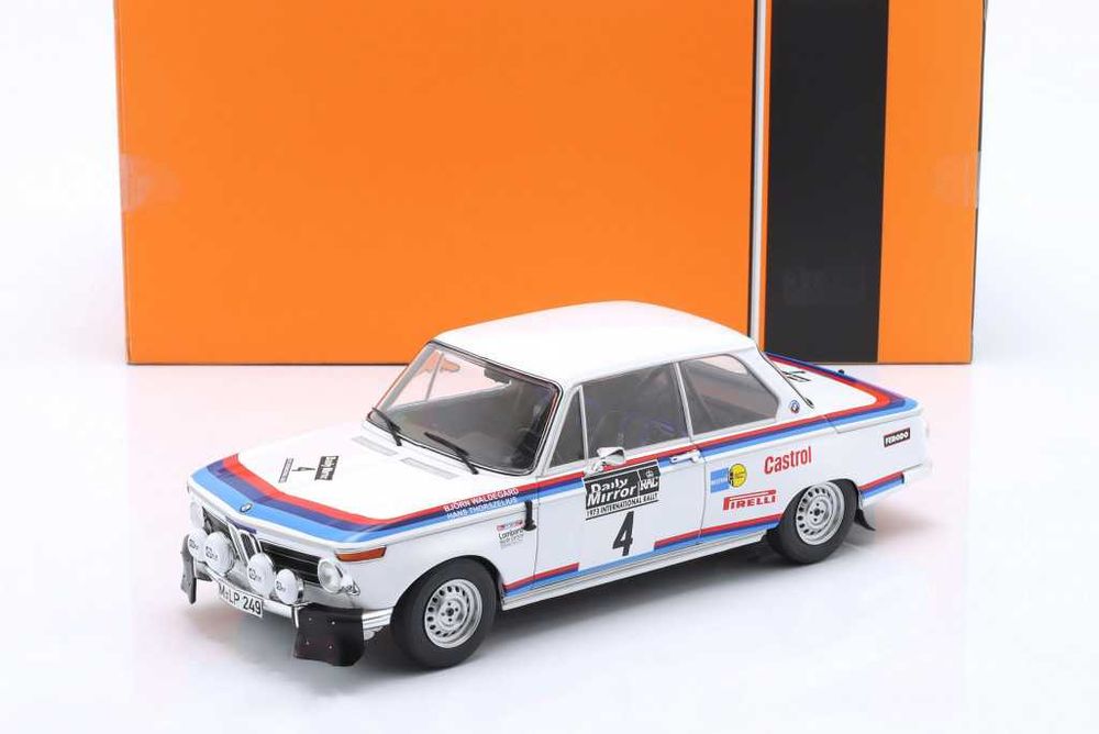 1:18 Ixo BMW 2002 #4 7th RAC Rallye 1973 Waldegard/Thorszelius