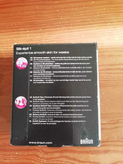 Máquina depiladora Braun Silk-épil 1 completamente nova