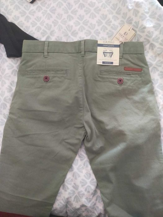 Calças CLK POLO verdes, NOVAS
