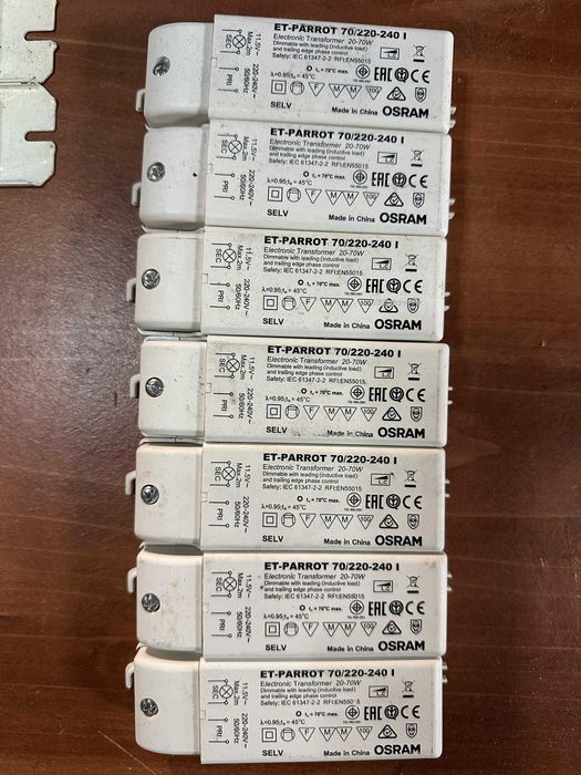 LOTE 7 Transformadores electronicos OSRAM