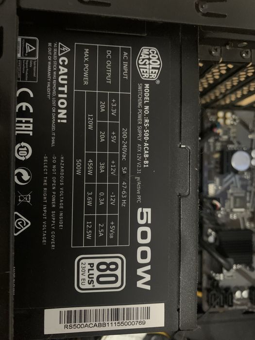 Zasilacz Cooler master 500w