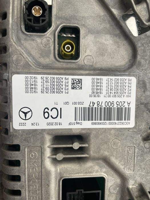 Mercedes w205 classe C GLC W253 - Quadrante digital Led