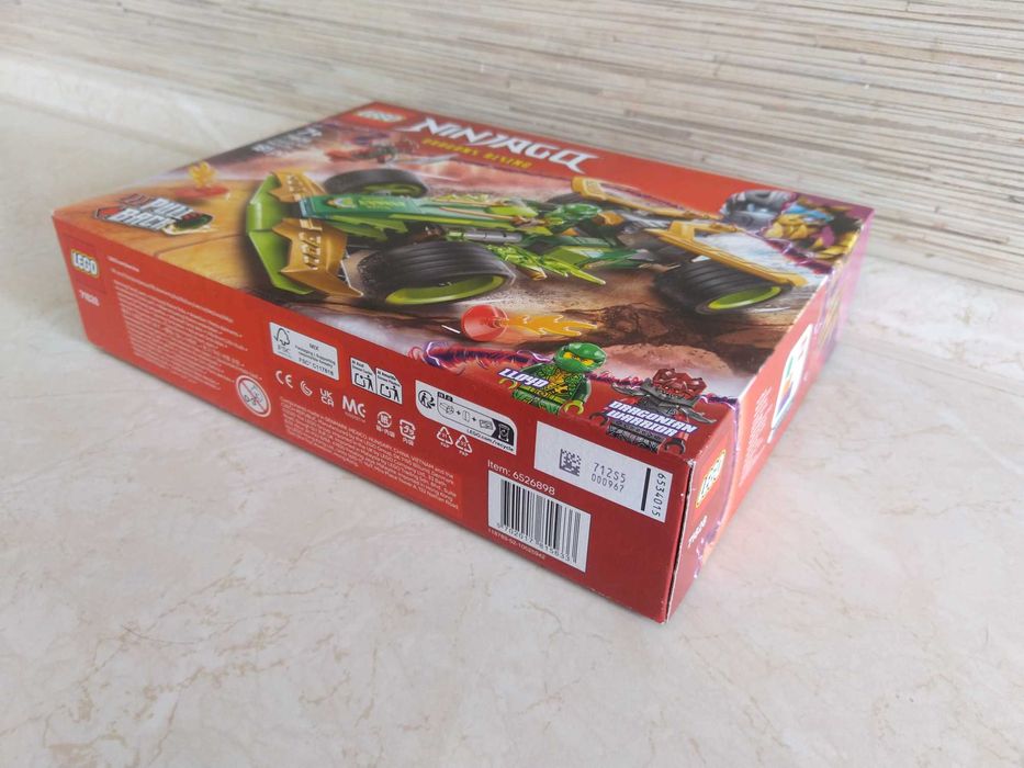 NOWE Klocki 71828 LEGO Ninjago Samochód wyścigowy Lloyda z napędem typ