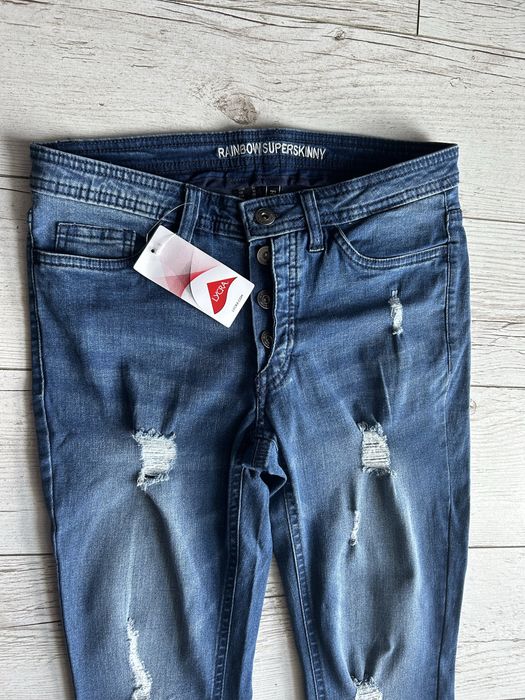 Spodnie jeansy nowe przecietane r 36 S