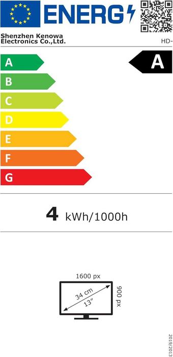 13,3-calowy przenośny monitor LED 1366x768