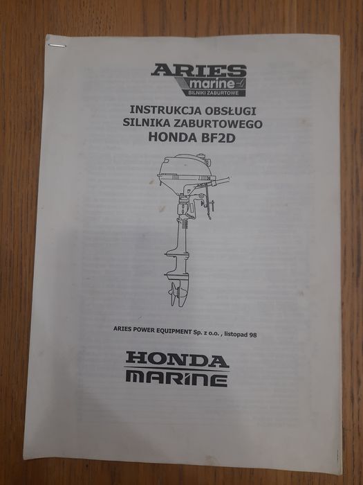 Silnik zaburtowy HONDA BF2AD 2 KM 4 suwowy