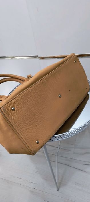 Skórzane torba Emporio Armani citybag, birken