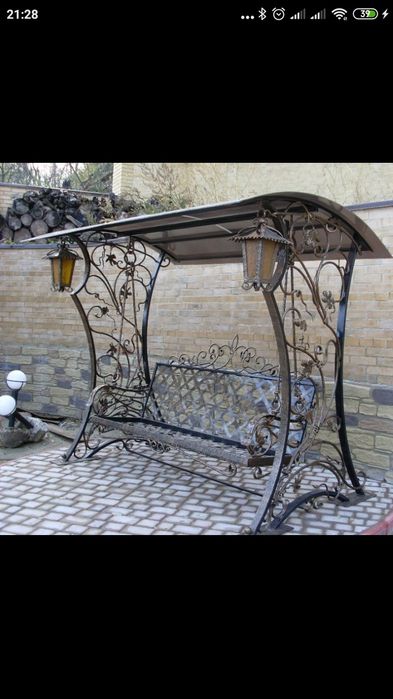 Ковані ( кованые )ворота,відкатні, забор, металоконструкції,балкон,ман