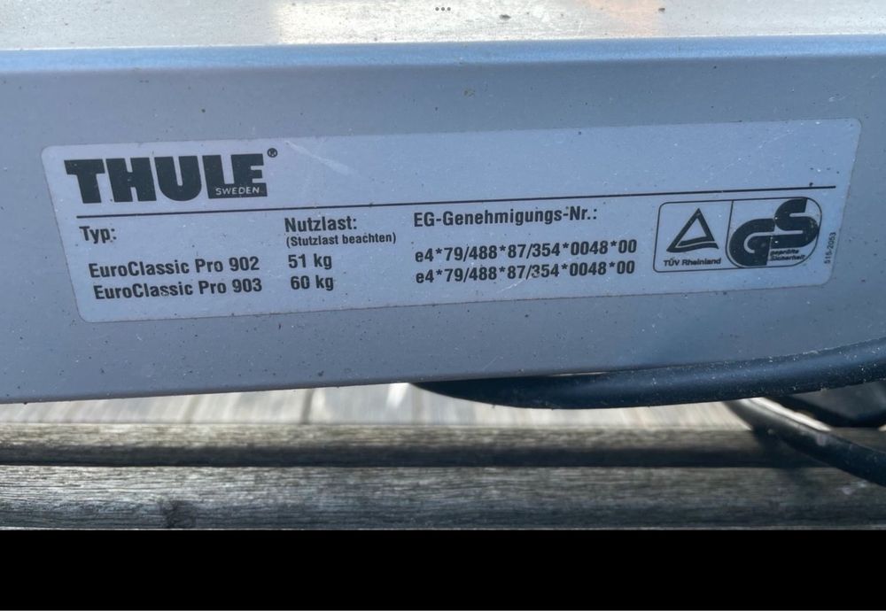 THULE EUROCLASSIC PRO 902 bagażnik na 2 -3 rowery