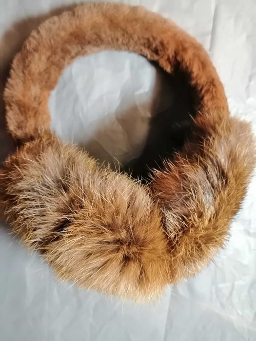 Наушники из меха кролика, меховые наушники, навушники з хутра