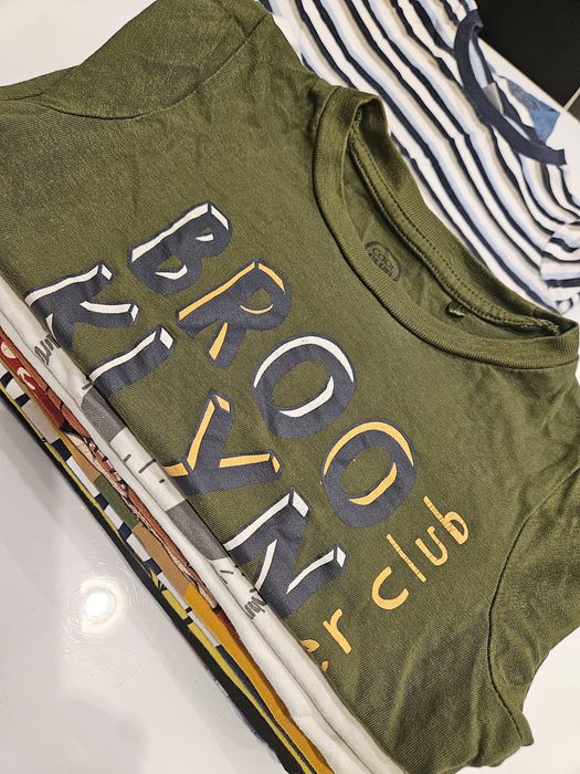 Zestaw 10 bluzek z długim rękawem dla chłopca r.98