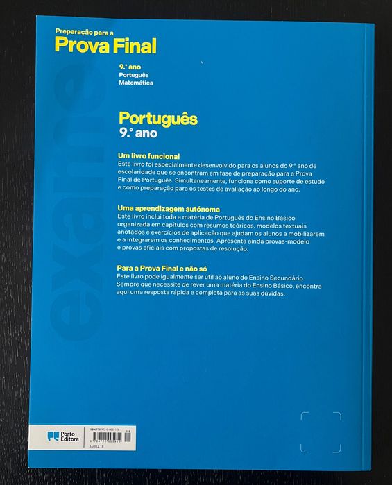 Preparação para a Prova Final 9.° ano - Português e Matemática