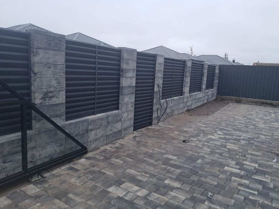 Монтаж  парканів (заборів) під ключ