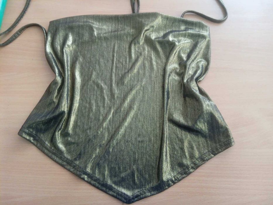 Топ женский золотистый