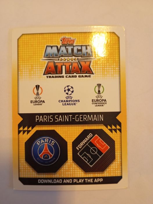 Carta do Lionel Messi da match attax.