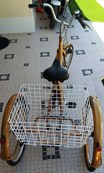 TRICICLO (Bicicleta 3 rodas) para Adultos - com Cesto Traseiro