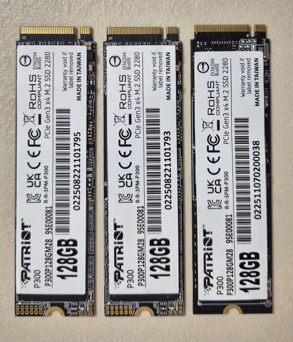 SSD диск Patriot P300 128GB M.2