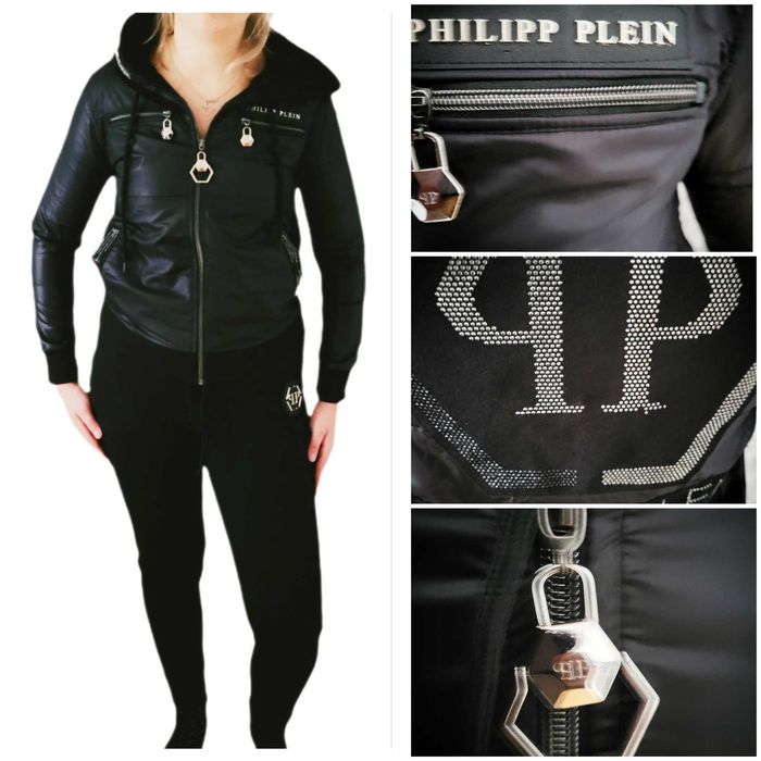 Dres Komplet Philipp Plein kurtka+ spodnie cyrkonie S
