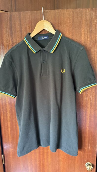Polo Fred Perry verde tamanho L
