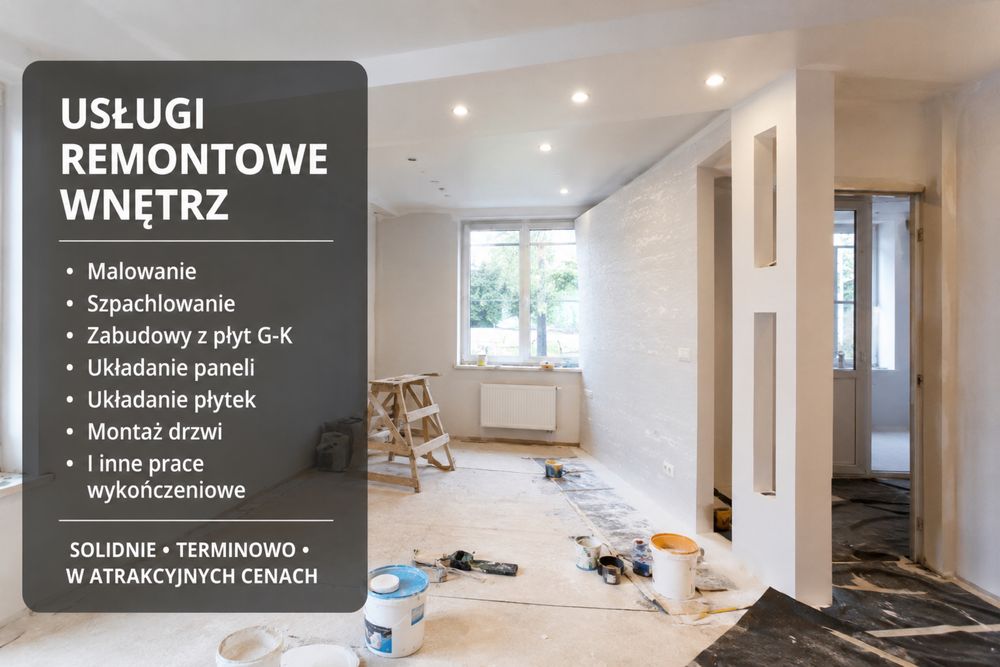 Usługi remontowo-wykończeniowe PL/UA