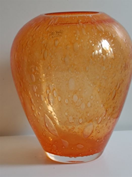 Wazon Fidrio ręcznie dmuchany.Elskluzywny .Szkło.