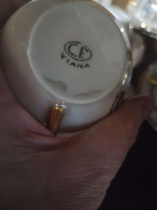 Serviço  de chá  e café porcelana  de CF Viana