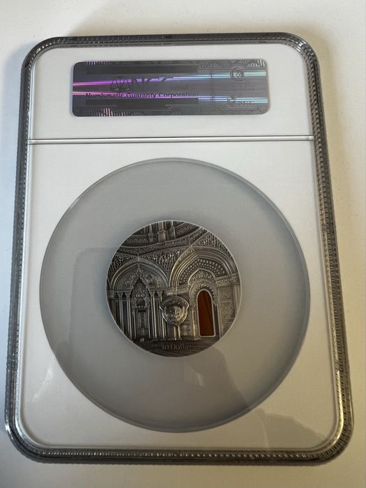 Tiffany Art 2018 Palau Sammezzano Castle NGC PF 70 ANTIQUED