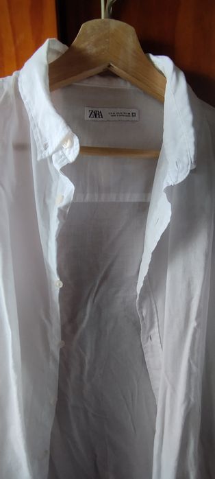 Camisa Zara branca tam M fresca