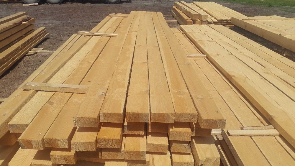 Пиломатеріали, сосна свіжепил, стропила 50*150*6000 мм