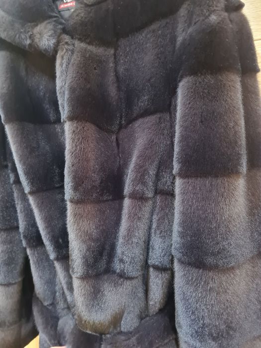 Шуба норкова екохутро, графіт