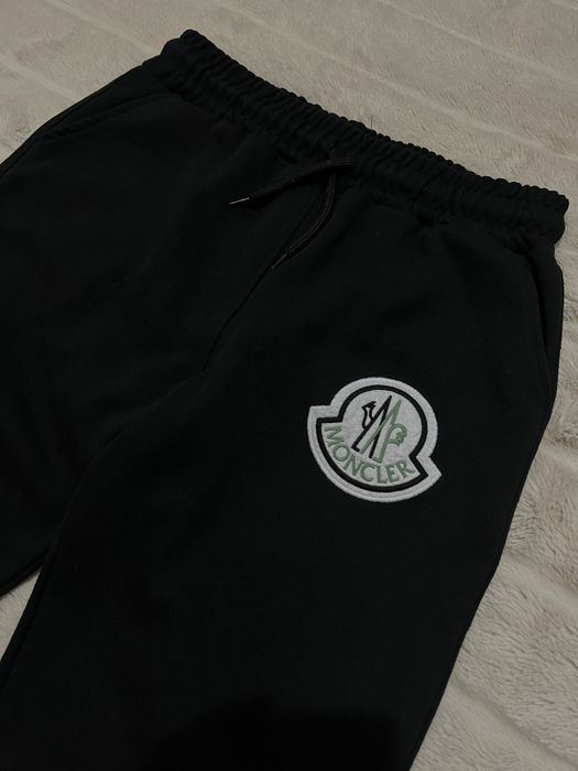 Palm Angels x Moncler (M) жіночі спортивні штани брюки чорні на манжет