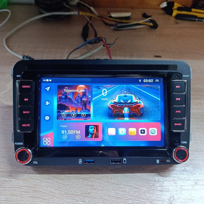 Уцінка! Магнітола з CarPlay VW Volkswagen Passat Golf Tiguan Touran Caddy Skoda Fabia Octavia Superb USB BLUETOOTH