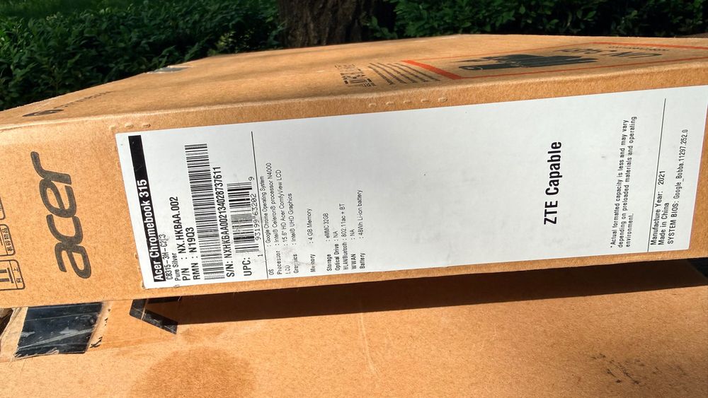 Новий Acer Chromebook 315 15.6” Intel N4000 4GB