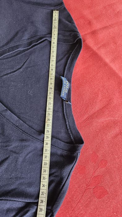 T-shirt granatowy Polo RalphL.  długi rękaw r.M