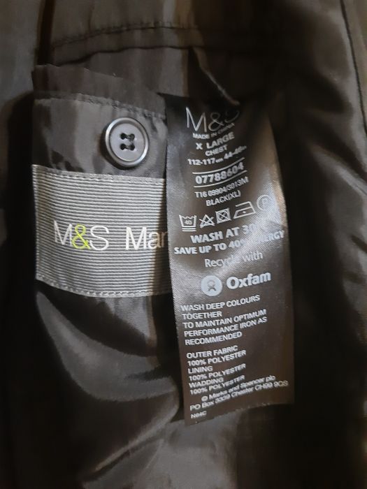 Плащ чоловічий класичний M&S, XL/UA54-56, чорний
