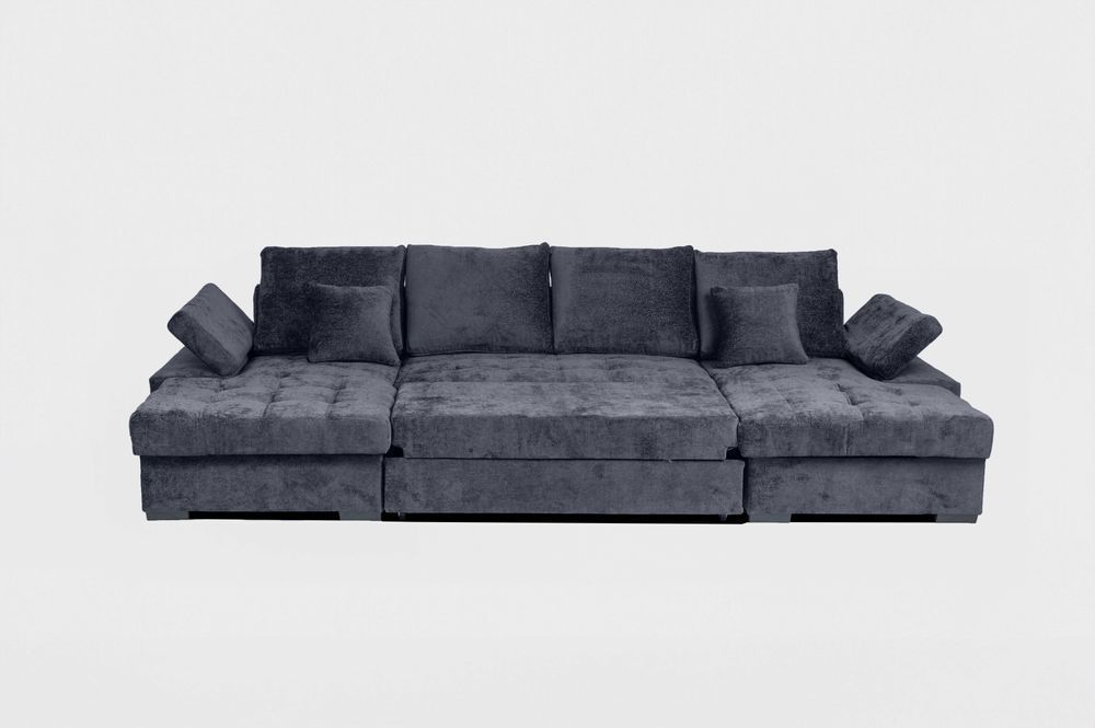 Duży narożnik FABIO U z funkcją spania i pojemnikami WYSYŁKA