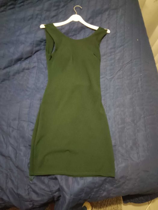 Vestido curto verde (sem costas) - Tam. Único