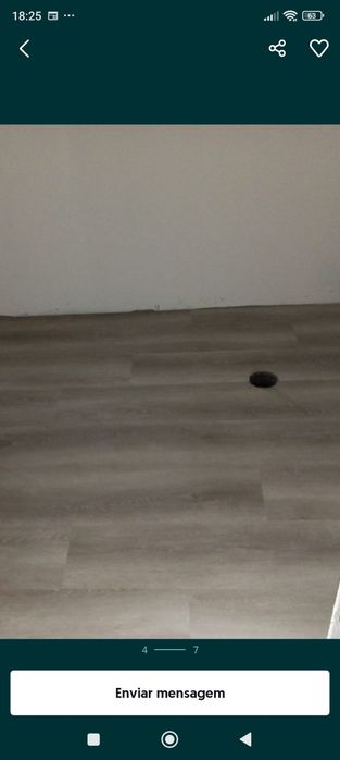 Aplicação de chão flutuante vinil