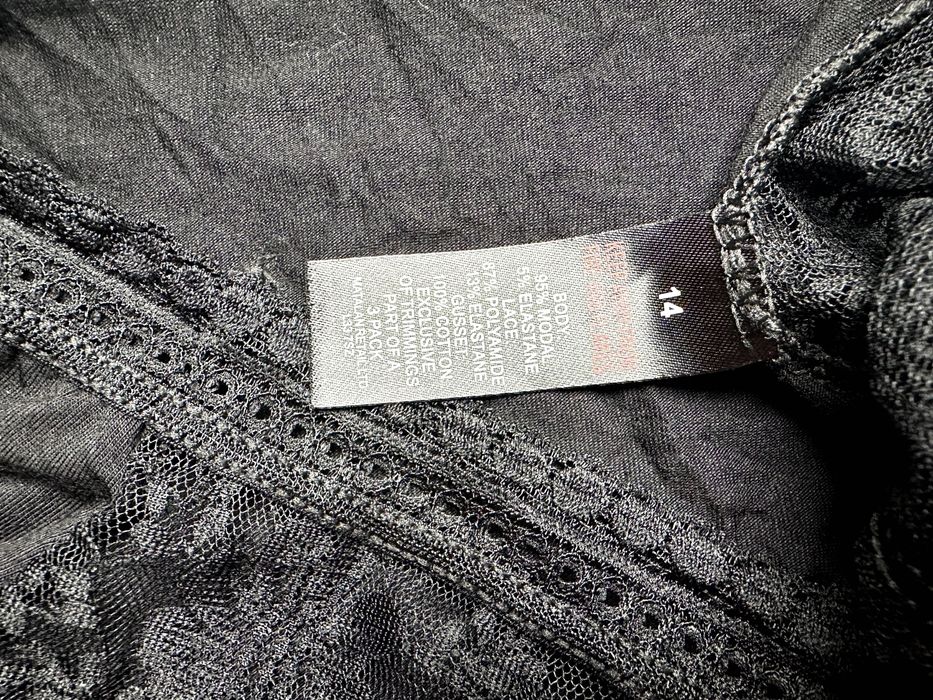 Matalan czarne majtki z koronka nowe XL