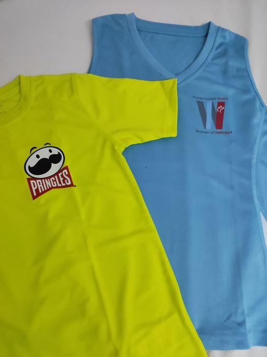 T-shirt sportowe  dla dziewczyny trening 2 sztuki