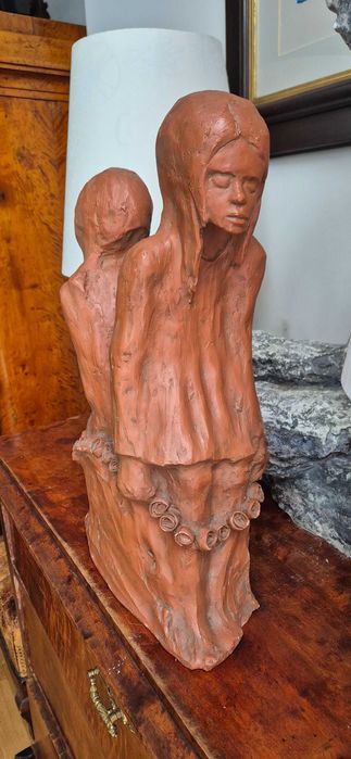 Christian Leroy Ekspresjonistyczna aukcyjna rzeźba z terakoty unikat