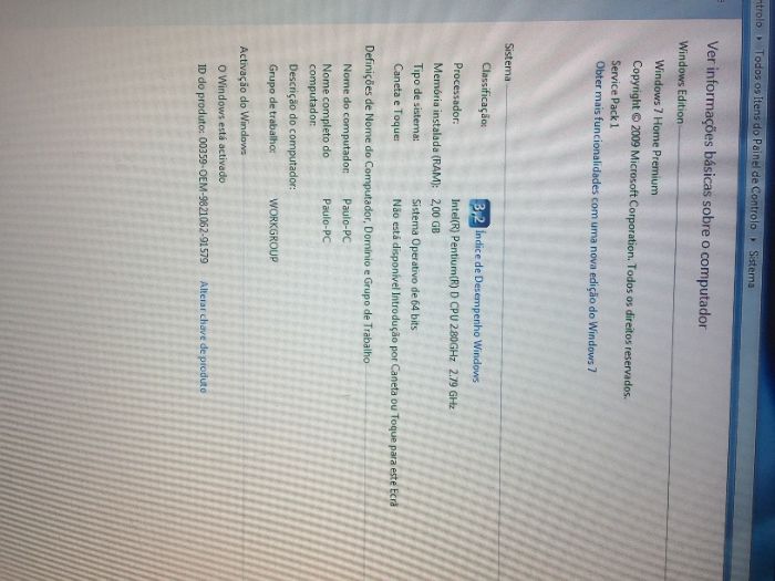 Computador Hp e monitor Samsung